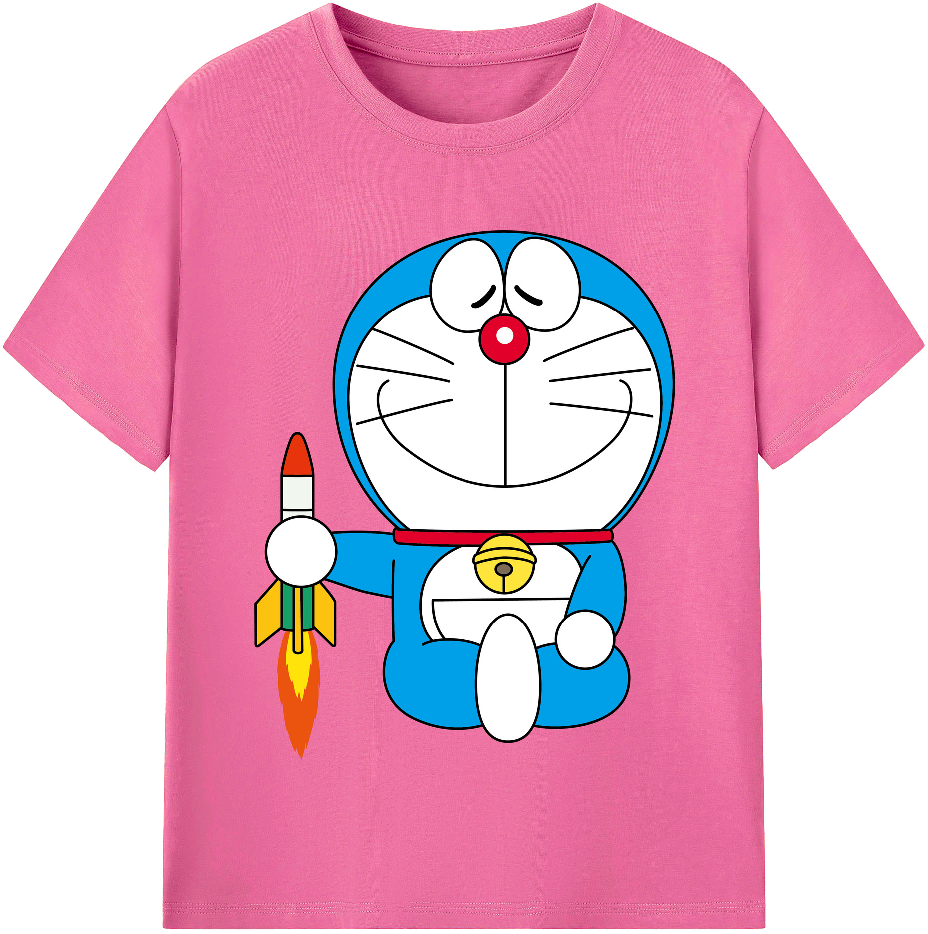 （画像用） ドラえもん Doraemon レディースカジュアルプリントTシャツ（綿100％）